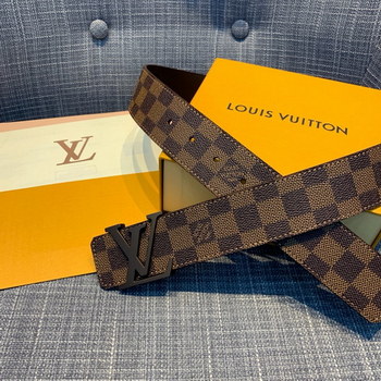 Replica Cheap Replica Louis Vuitton Men Leather Belt Width 4cm 094