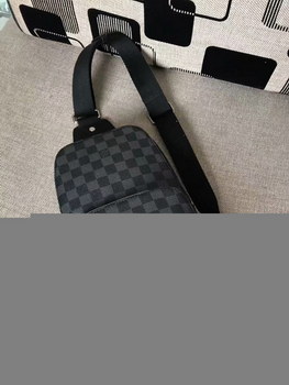 Replica Copy Louis Vuitton N41719 Avenue Sling Bag For Men Damier Graphite Canvas