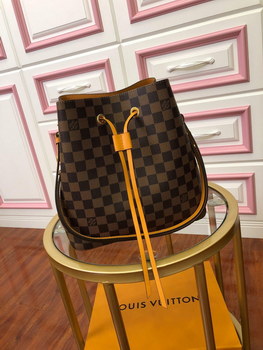 Replica Original Copy Louis Vuitton NeoNoe Bucket Bag Safran Damier Ebene N40213