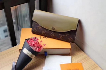 Replica Louis Vuitton M64097 Sarah Wallet Monogram Khaki