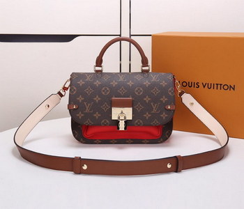 Replica Replica Louis Vuitton M44548 Women Vaugirard Monogram Coated Canvas and Grained Leather Coquelicot Red