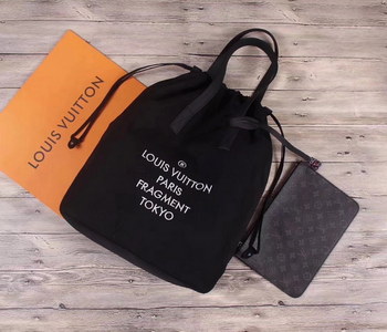 Replica Louis Vuitton M43415 Men Cabas Light Monogram Noir Coated Canvas