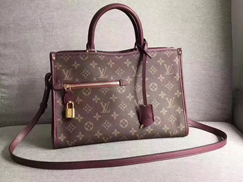 Replica Louis Vuitton M43462 Popincourt PM Monogram Coated Canvas Raisin