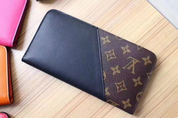 Replica Louis Vuitton M56175 Kimono Wallet Monogram Coated Canvas and Leather Noir
