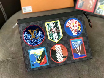 Replica Replica Louis Vuitton N60134 Pochette Voyage Damier Graphite Canvas