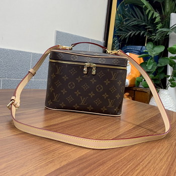 Replica Imitation Louis Vuitton M42265 Large Nice Nano Toiletry Pouch Monogram Coated Canvas
