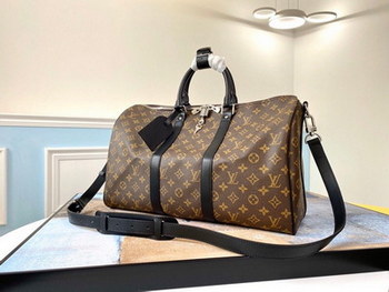 Replica Replica Louis Vuitton M56711 Keepall Bandouliere 45 Monogram Macassar