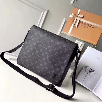 Replica Replica Louis Vuitton M44001 District MM Men Shoulder Bag Monogram Eclipse Canvas