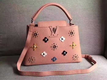 Replica Louis Vuitton M54311 Capucines PM Taurillon Leather Monogram Flowers Pink