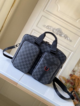 Replica Orignal Copy Louis Vuitton N40278 Men Ultra functional Utility Business Bag Comes in Damier Graphite Canvas