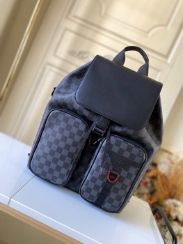 Replica Original Copy Louis Vuitton N40279 Men Utility Backpack Damier Graphite Canvas