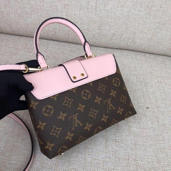 Replica Replica Louis Vuitton M44080 Women Locky BB Bag Monogram Coated Canvas and Smooth Cowhide Leather Rose Poudre