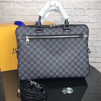 Replica Louis Vuitton N41347 Damier Graphite Canvas Skyline Briefcase Bag