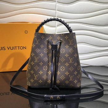 Replica Replica Louis Vuitton M43985 NeoNoe Braided Handle Monogram Coated Canvas Black