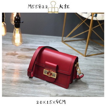 Replica Replica Louis Vuitton M55735 Dauphine MM Cherry Berry Smooth Leather