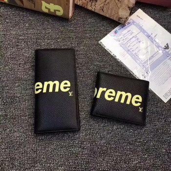 Replica Replica Louis Vuitton Men Leather Wallet With Box