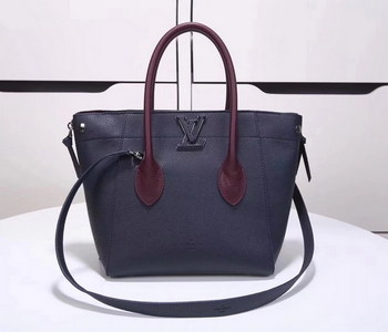 Replica Louis Vuitton M54842 Freedom Shoulder Bag Calfskin Leather Navy