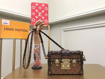 Replica Original Copy Louis Vuitton M44154 Petite Malle Monogram Reverse Coated Canvas