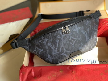 Replica Replica Louis Vuitton M57276 Discovery Bumbag Monogram Pastel Noir Coated Canvas