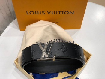 Replica Cheap Replica Louis Vuitton Lpyramide Men Leather Belt Width 4cm M9232Q 059