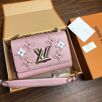 Replica Replica Louis Vuitton M53762 Twist MM Epi Leather and Studded Smooth Leather Pink