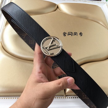 Replica Cheap Replica Louis Vuitton Women Leather Belt Width 3cm 100