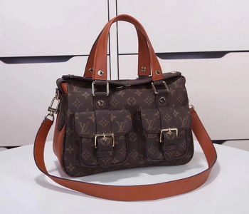 Replica Louis Vuitton M43481 Manhattan Monogram Coated Canvas Caramel