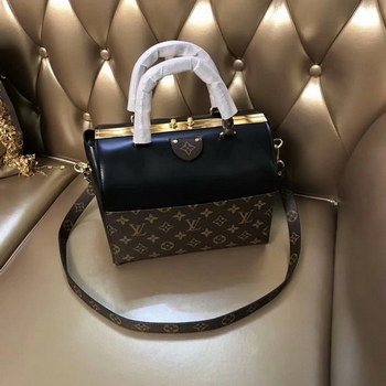 Replica Replica Luxury Louis Vuitton M51468 Speedy Doctor 25 Women Handbag Calf Leather Monogram Canvas