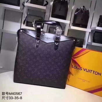 Replica Louis Vuitton M40567 Men Tote Explorer Monogram Eclipse Canvas
