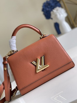 Replica Original Copy Louis Vuitton M57897 PM Twist One Handle Handbag Caramel Brown