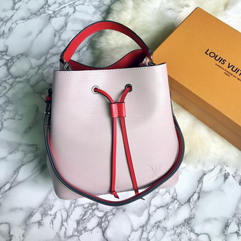 Replica Louis Vuitton M54370 Neonoe Buckle Bag Pink Epi Leather