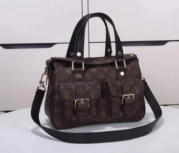 Replica Louis Vuitton M44207 Manhattan Monogram Coated Canvas Noir