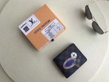 Replica Louis Vuitton N64439 Multiple Wallet LV League Damier Graphite Coated Canvas
