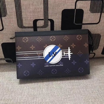 Replica Louis Vuitton N64442 Pochette Voyage Clutch Bag MM Print Plane