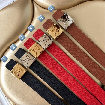 Replica Cheap Replica Louis Vuitton Women Leather Belt Width 3cm 102
