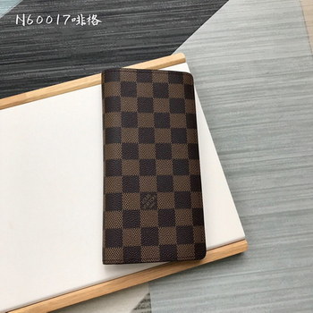 Replica Replica Louis Vuitton N60017 Men Brazza Wallet Black Taurillon Leather