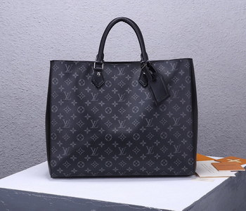 Replica Replica Louis Vuitton M44733 Men GRAND SAC Tote Bag Monogram Eclipse Canvas
