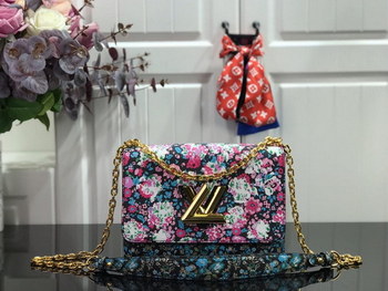 Replica Replica Louis Vuitton M55038 Twist Floral Print Leather Shoulder Bag