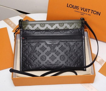 Replica Replica Louis Vuitton Double Flat Messenger Created from Two Separate Zip close Pouches M44635
