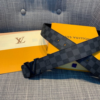 Replica Cheap Replica Louis Vuitton Men Leather Belt Width 4cm 093