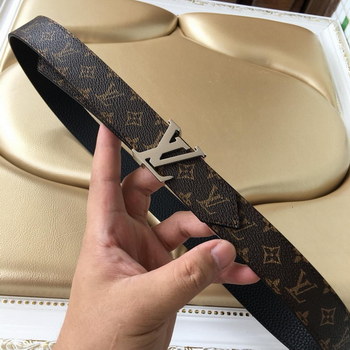 Replica Cheap Replica Louis Vuitton Men Leather Belt Width 3cm 076