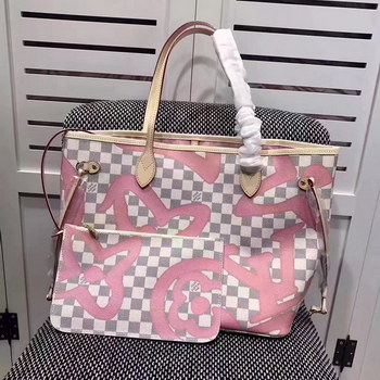 Replica Louis Vuitton N41050 Neverfull MM Damier Azur Canvas