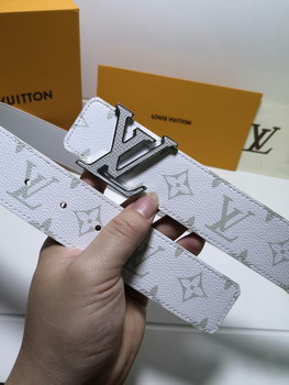 Replica Cheap Replica Louis Vuitton Men Leather Belt Width 4CM 113