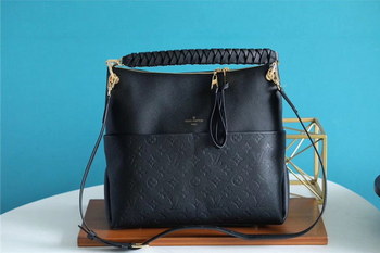 Replica Replica Louis Vuitton M45522 Women Maida Hobo Black Embossed Grained Cowhide Leather