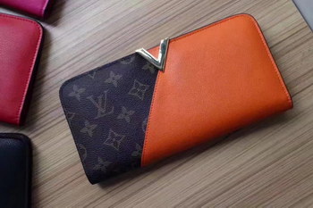 Replica Louis Vuitton M56175 Kimono Wallet Monogram Coated Canvas and Leather Orange