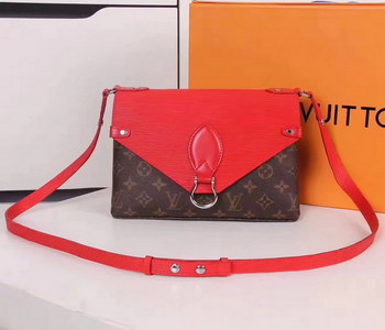 Replica Louis Vuitton M44031 Saint Michel Magnetic Flap Shoulder Bag Red