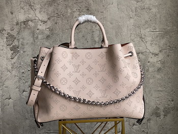 Replica Fake Louis Vuitton M59655 Bella Tote Mahina Perforated Calfskin Pink