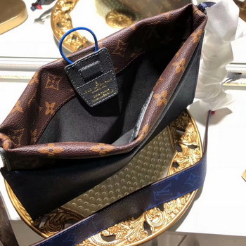 Replica Cheap Louis Vuitton M43854 Men Small Pouch Monogram Coated Canvas Nylon Lining