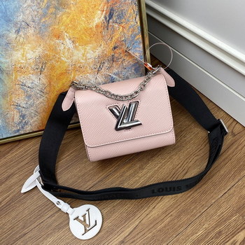 Replica New Replica Louis Vuitton M56887 Twist Mini Rose Ballerine Pink Epi Grained Leather