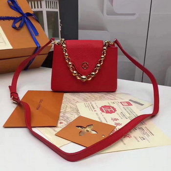 Replica Louis Vuitton M42935 Capucines Mini Chain Bag Red